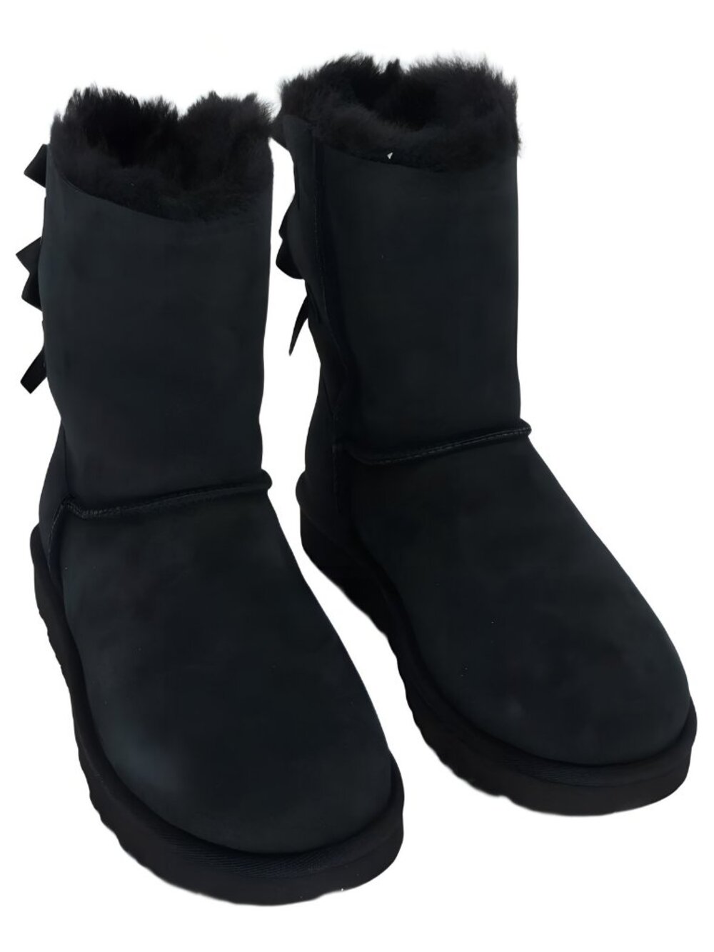 UGG Bailey Bow II Boots Water Resistant Snow Boots Black Womens Size 8M